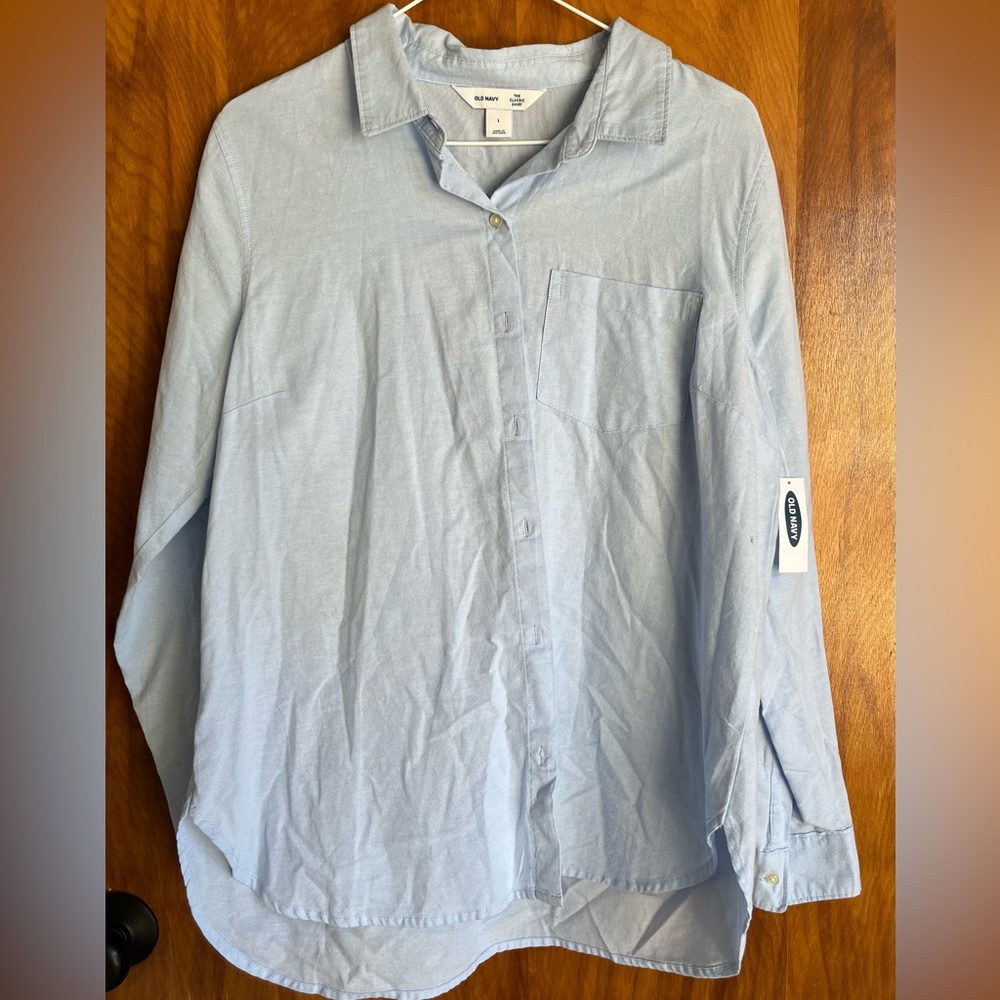 NWT Women’s Old Navy Classic Oxford Shirt - Size Large